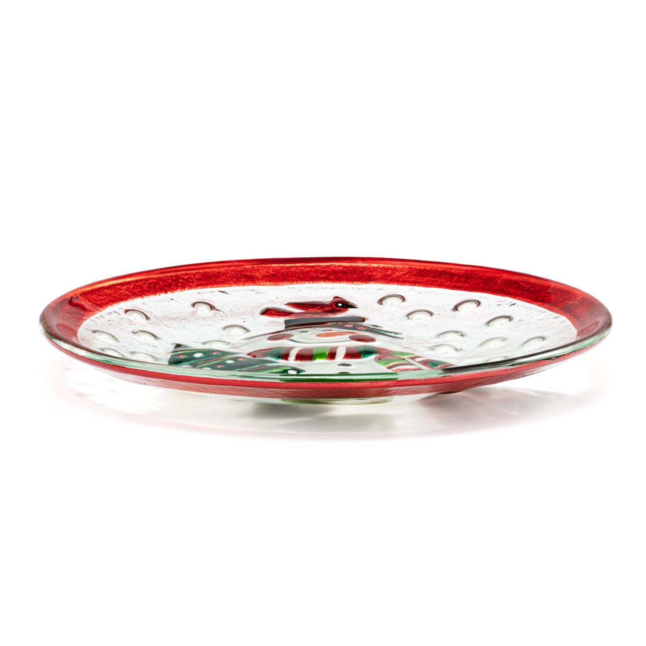 Mr. Snowman Mini Round Plate thumbnail