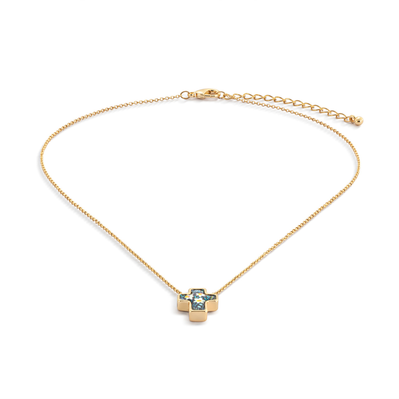 Artful Cross Necklace - Blessed thumbnail