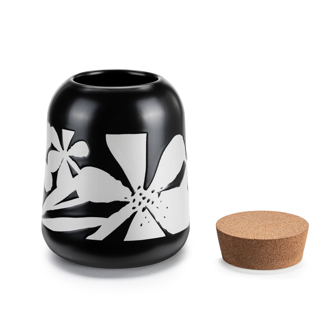 Bold Floral Medium Cork Lid Canister thumbnail