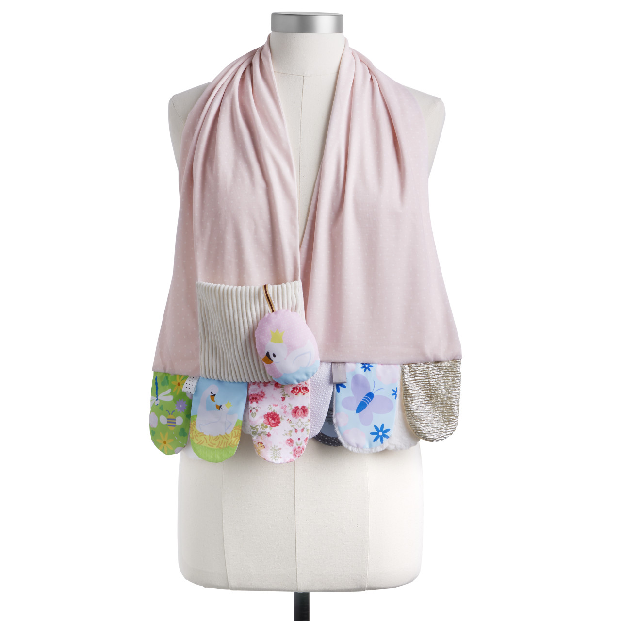 Mommy & Me Activity Scarf - Pink Swan thumbnail