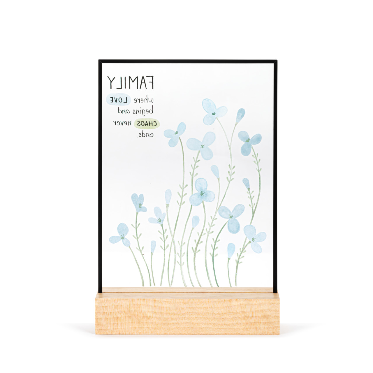 Family Love & Chaos Large Suncatcher thumbnail