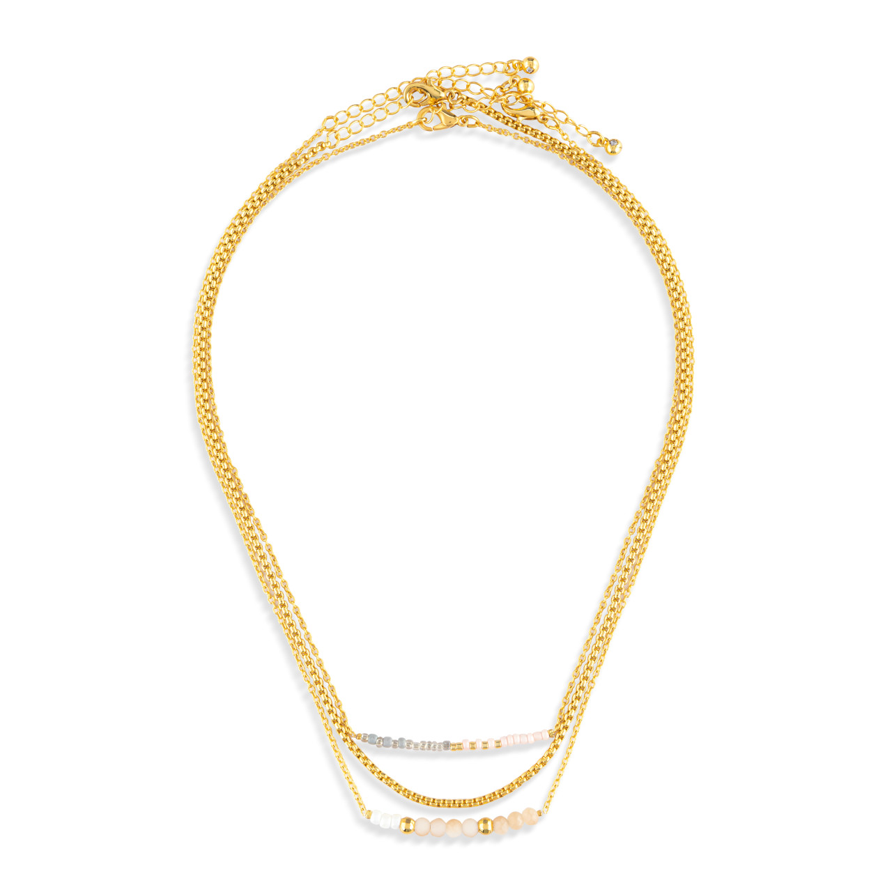 Necklace Set of 3 - Rose Cloud Gold thumbnail