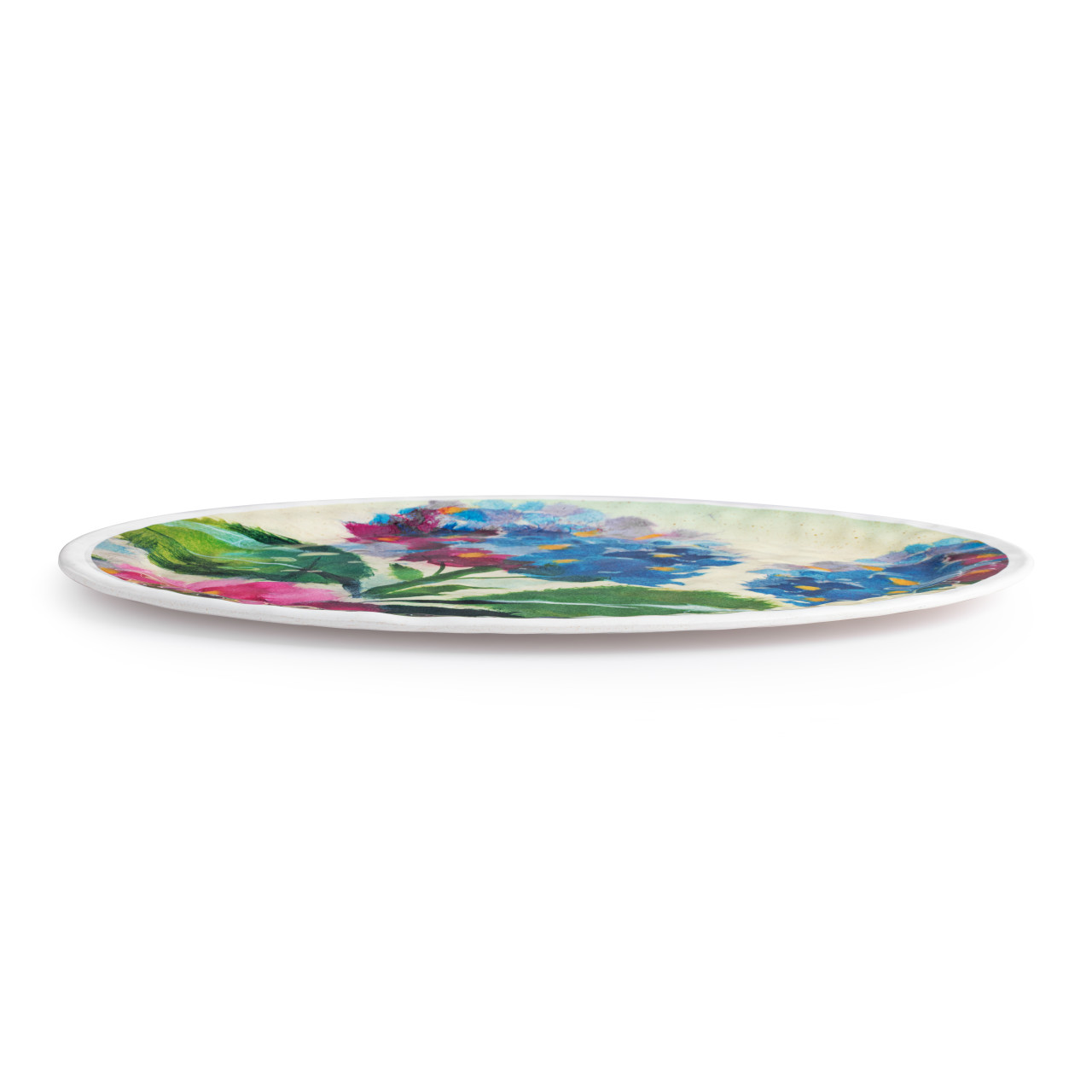Hydrangea Ajisai Large Melamine Oval Platter thumbnail