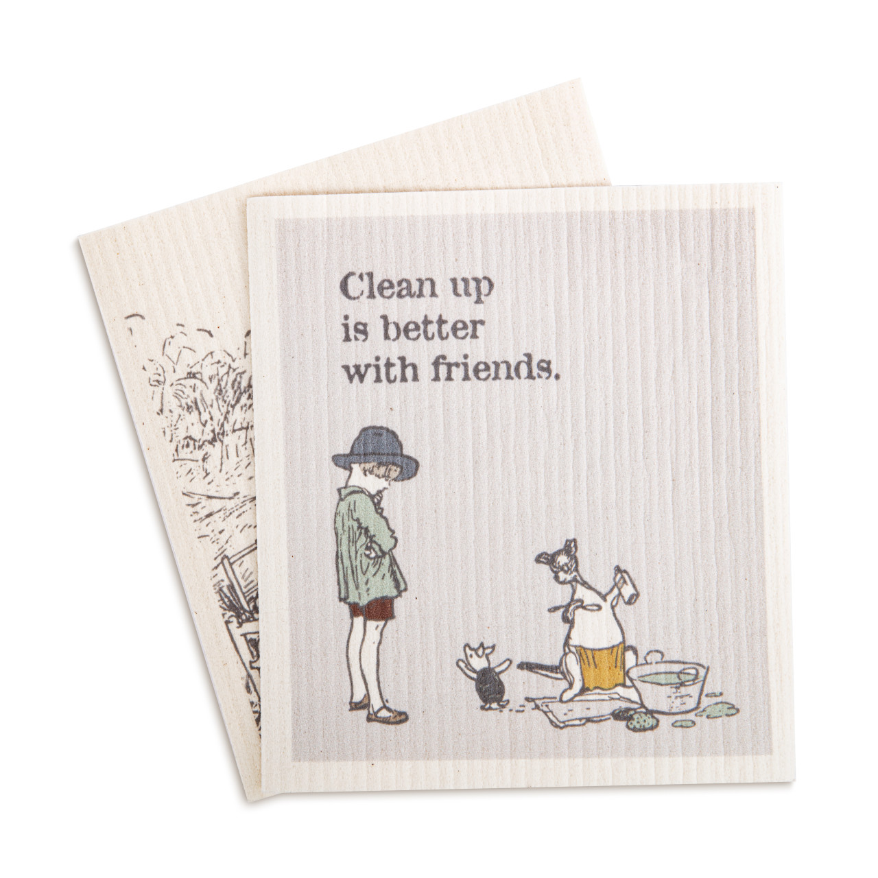 Biodegradable Dish Cloths Set of 2 - Better With Friends thumbnail