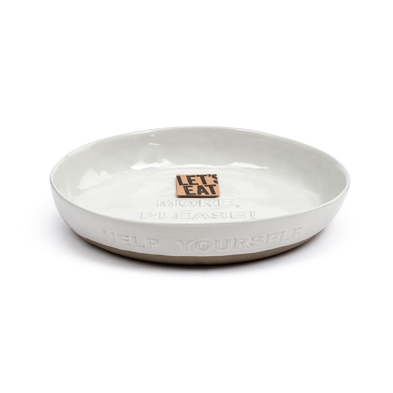 White Help Yourself Serving Bowl thumbnail