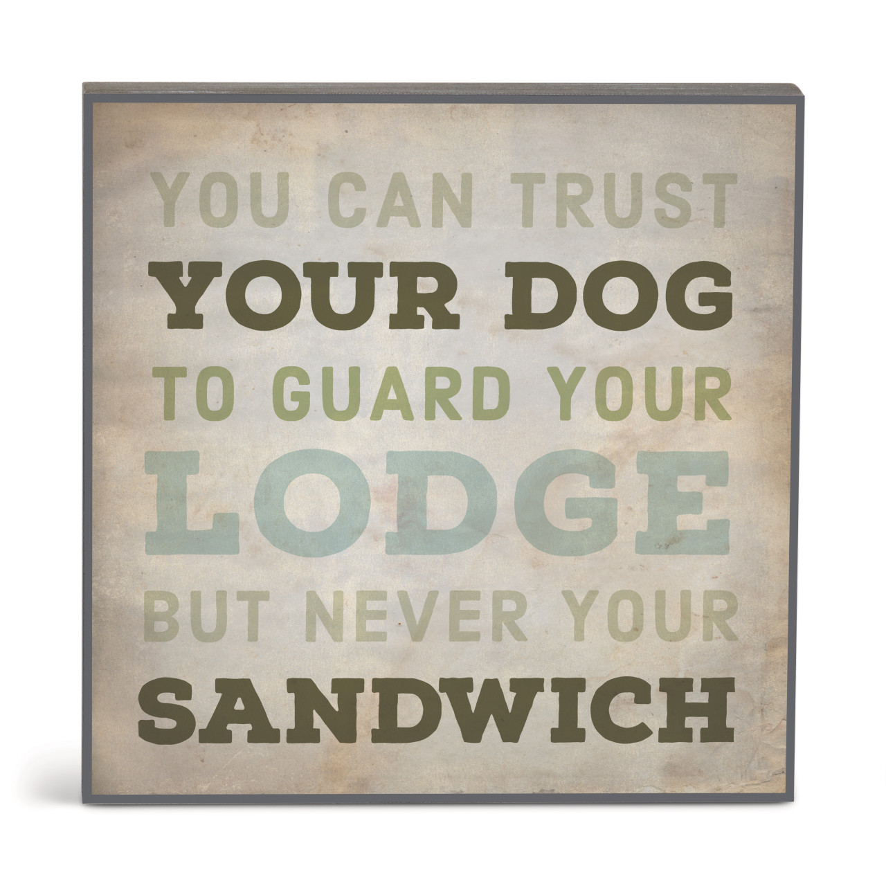 Trust Your Dog Wall Art - 10"sq. thumbnail