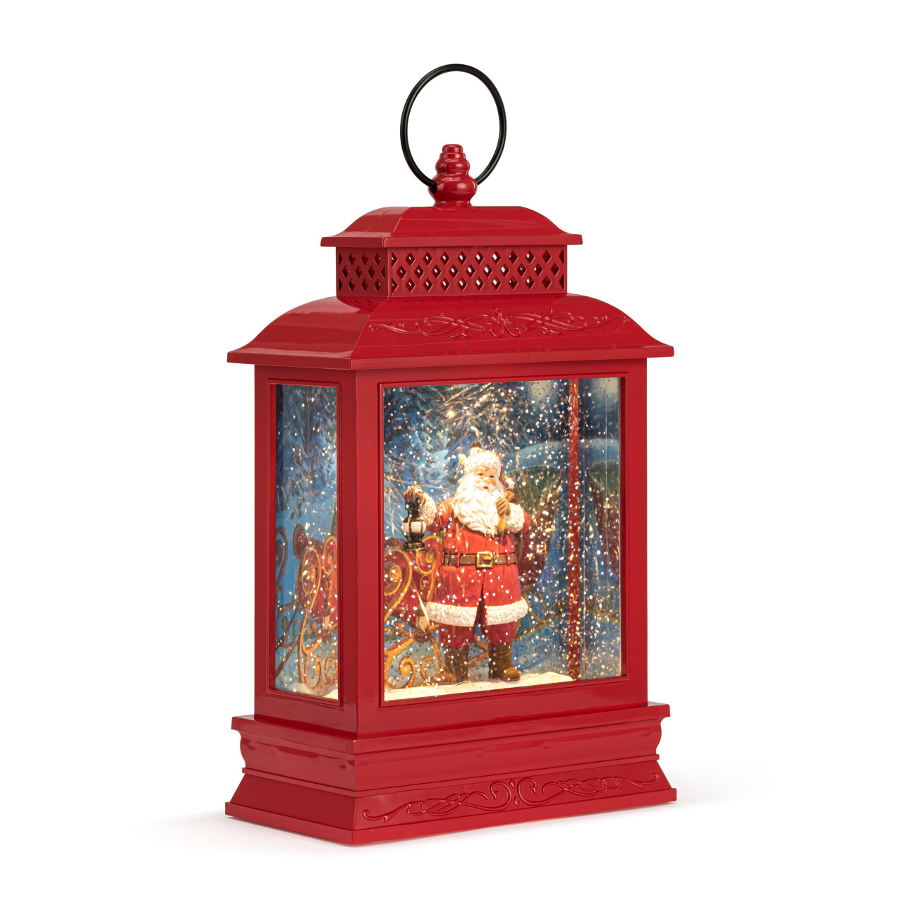Lit Musical Here Comes Santa Claus Lantern thumbnail