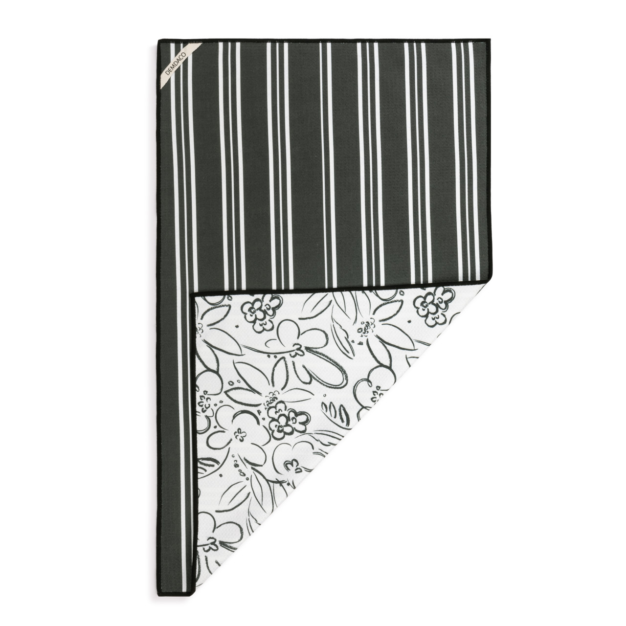 Modern Floral Absorbent Reversible Towel - 18x30in thumbnail