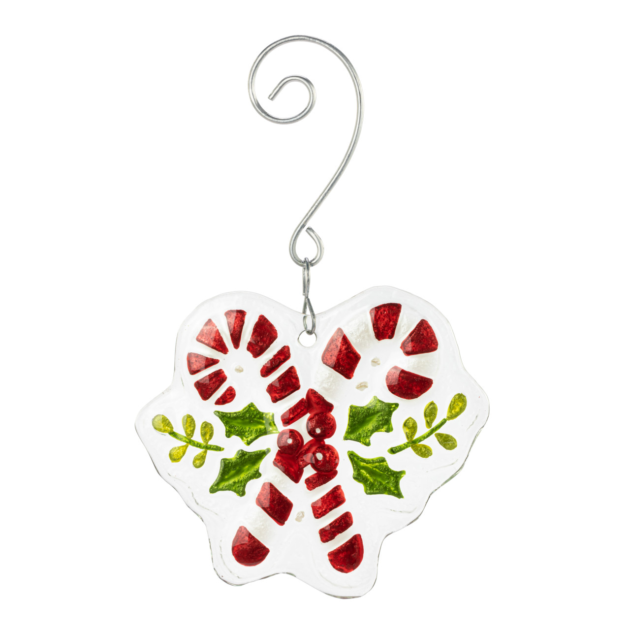 Candy Canes Glass Ornament thumbnail
