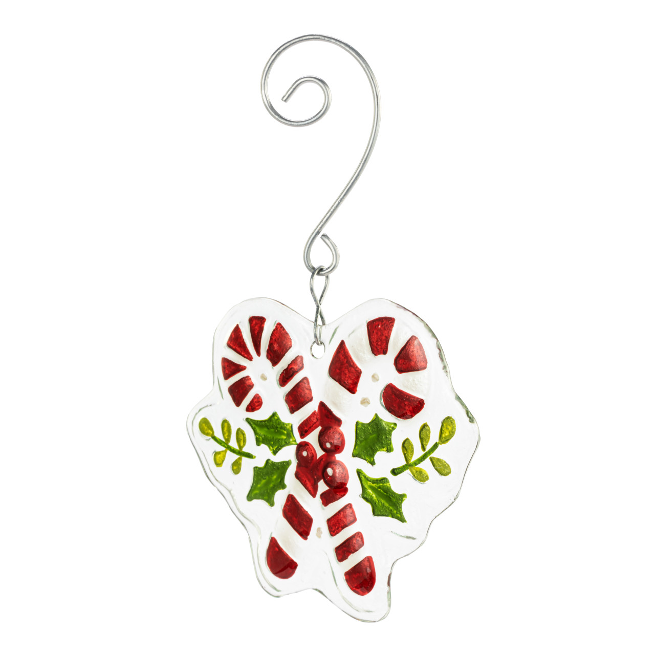 Candy Canes Glass Ornament thumbnail