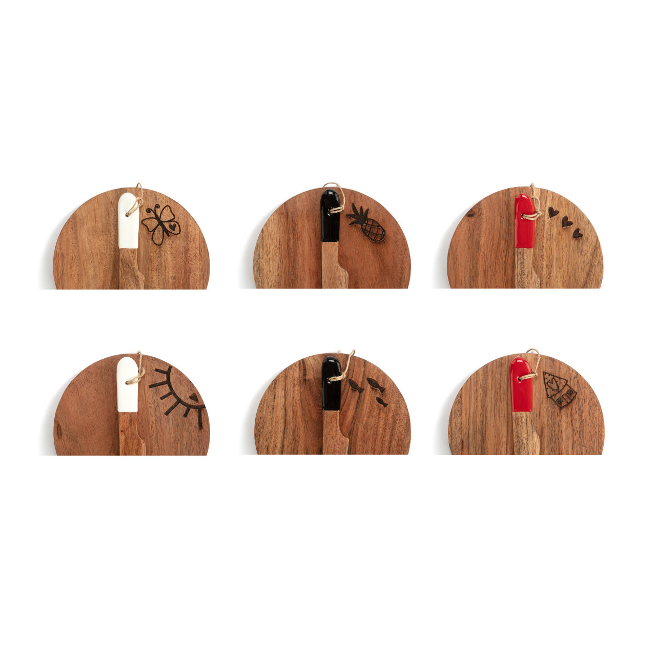 Heartful Home Mini Wood Serving Board - 6 Assorted thumbnail