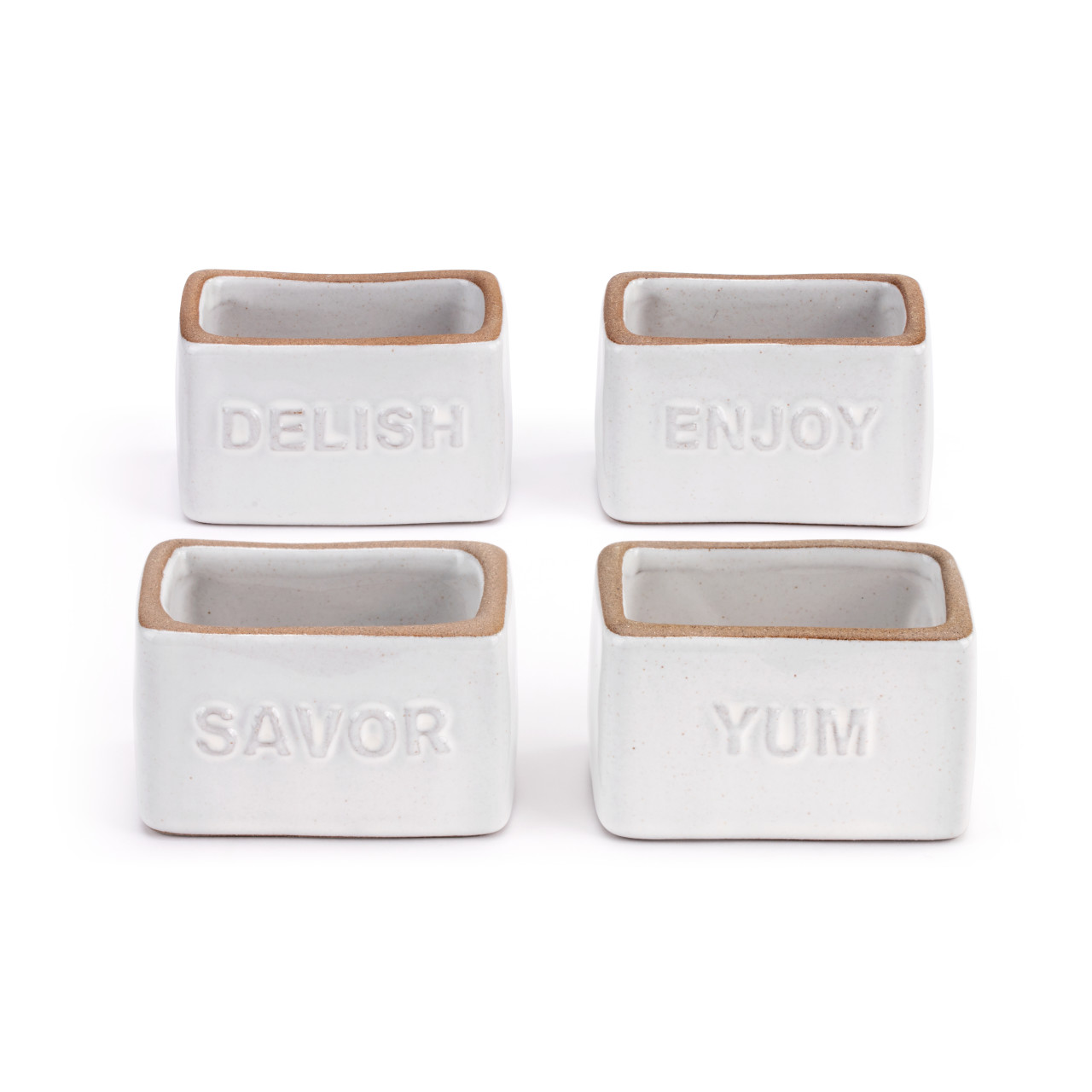 White Gather Round Napkin Rings - Set of 4 thumbnail