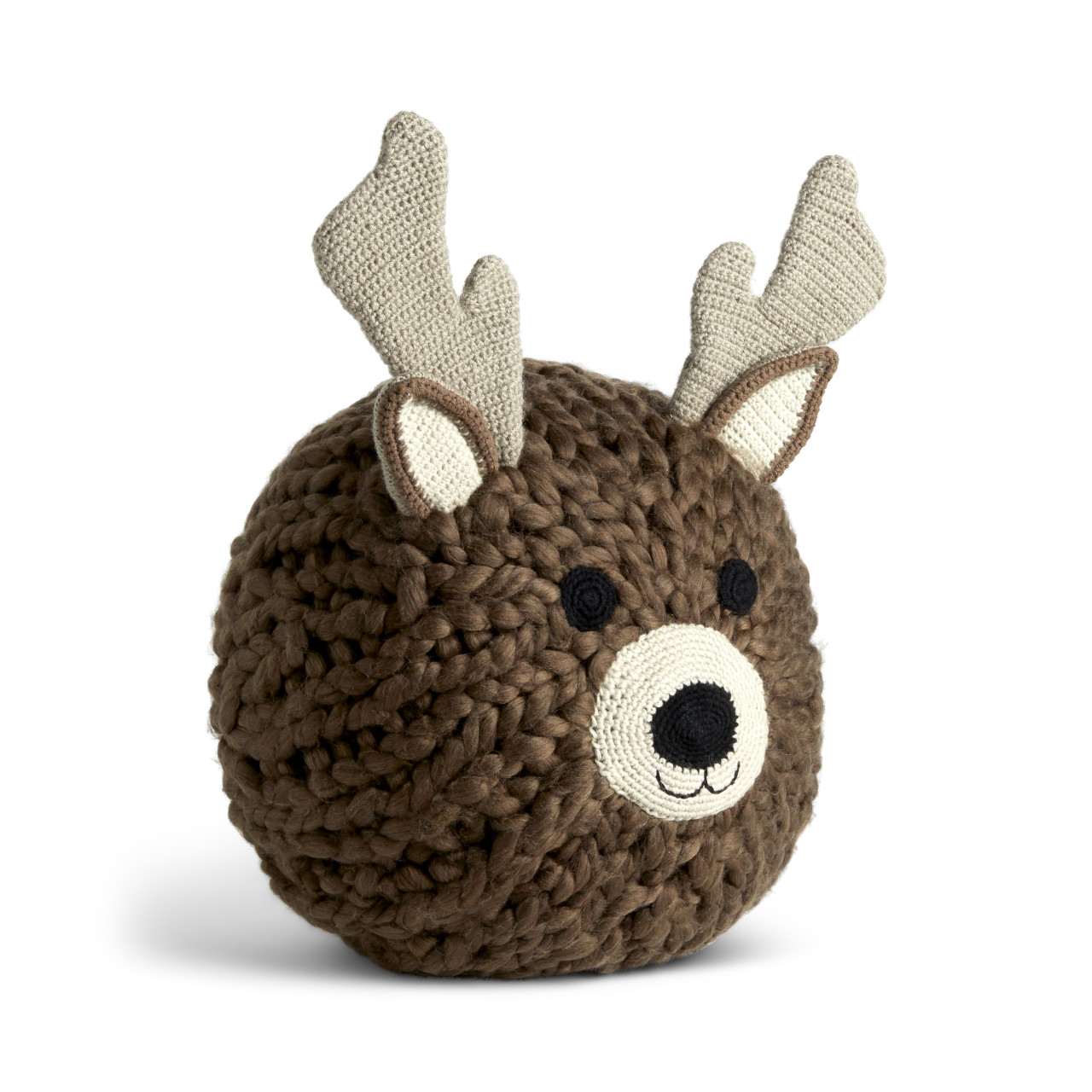 Reindeer Head Pouf 14" thumbnail