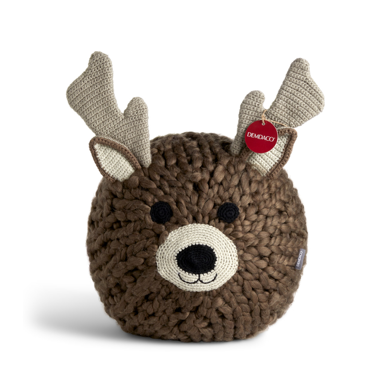 Reindeer Head Pouf 14" thumbnail