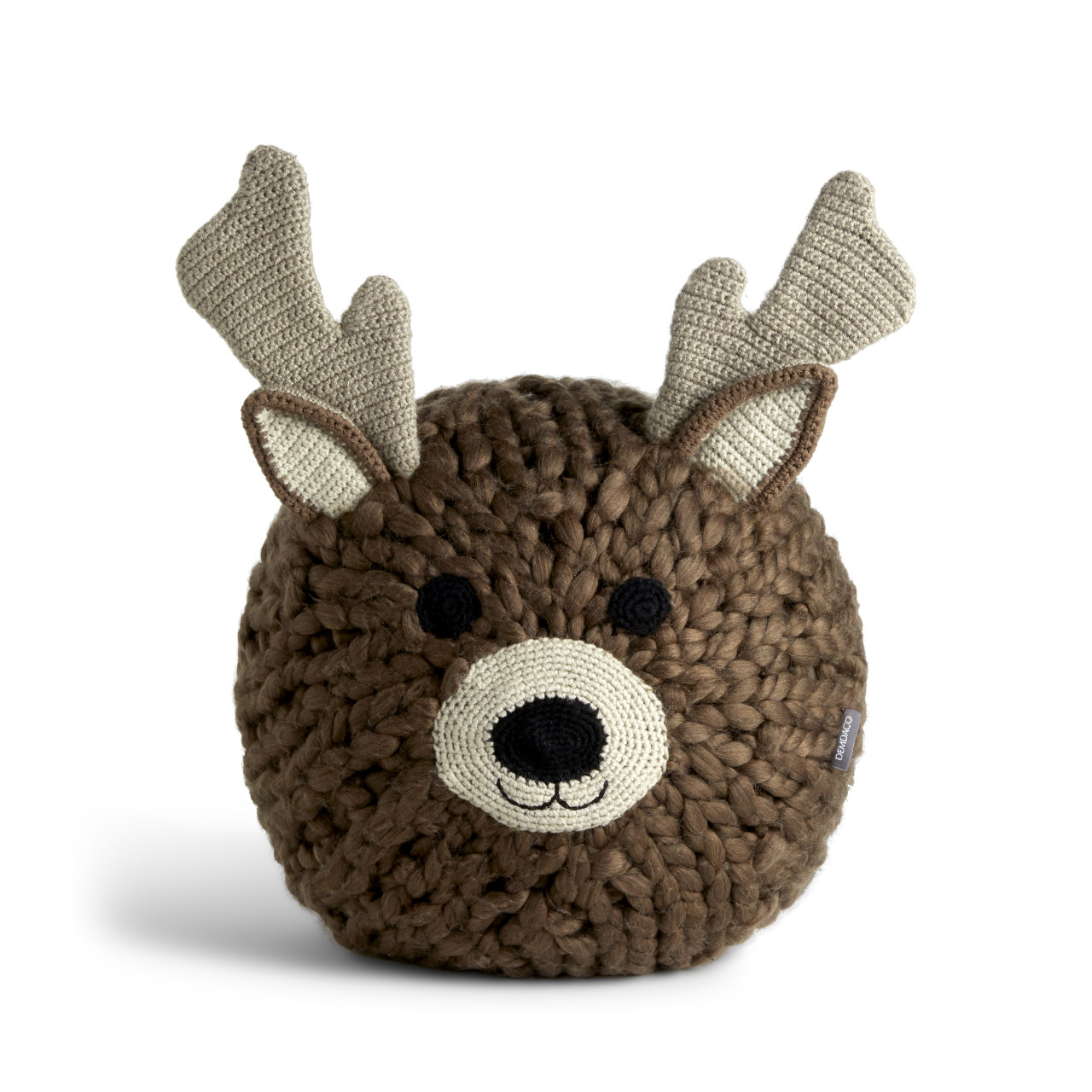 Reindeer Head Pouf 14" thumbnail