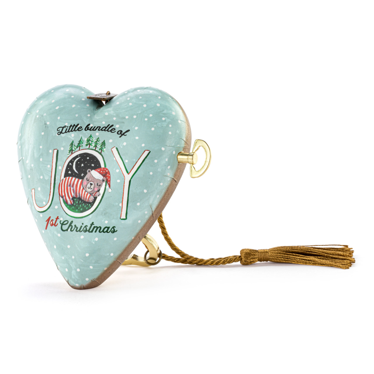 Child's First Christmas Musical Art Heart thumbnail