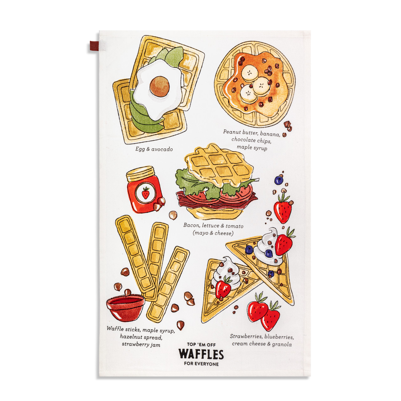 Waffle Bar Cotton Twill Kitchen Towel thumbnail
