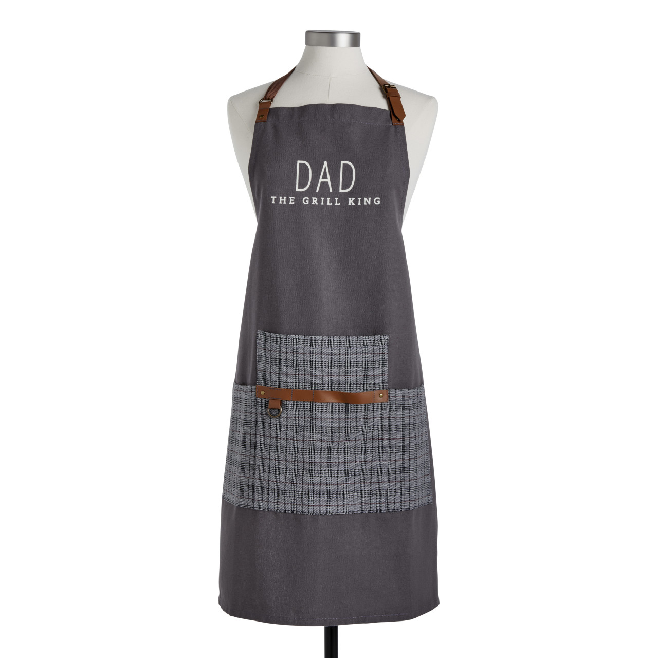 Dad Grill King Apron thumbnail