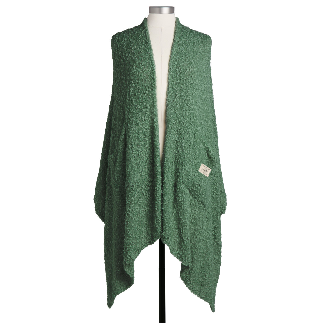 Giving Collection Vibrant Green Giving Shawl With Pockets thumbnail