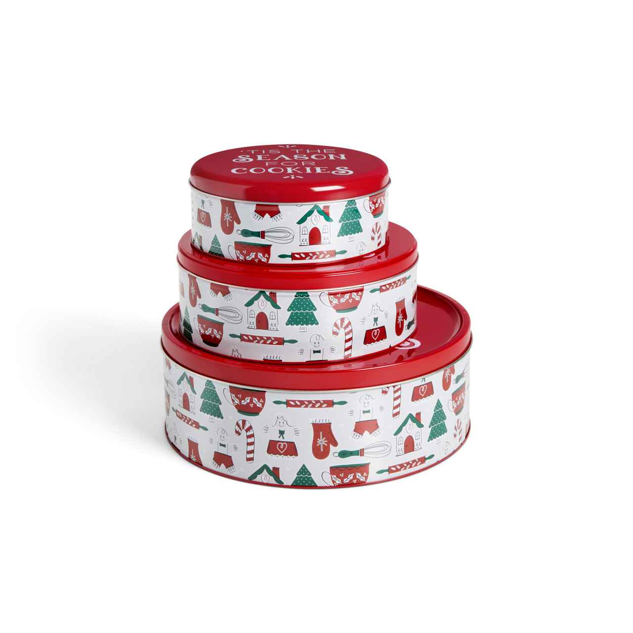 'Tis the Season Cookie Tins - Set of 3 thumbnail