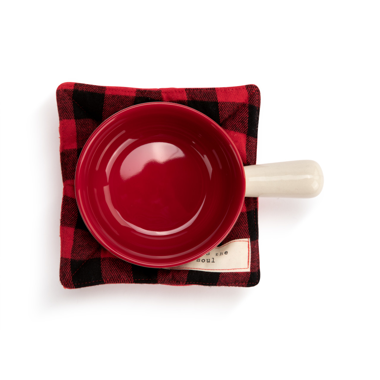 Warm Heart Ivory Stoneware Warms the Soul Soup Crock & Bowl Cozy thumbnail