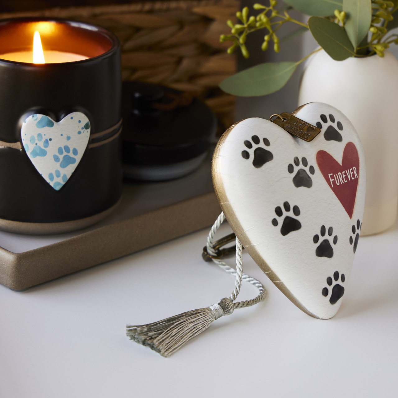 Furever Art Heart Candle with Lid thumbnail