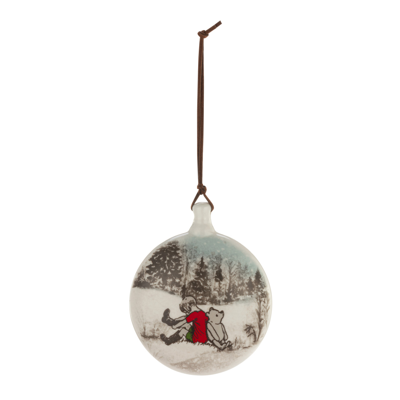 Christopher & Pooh Disc Ornament thumbnail