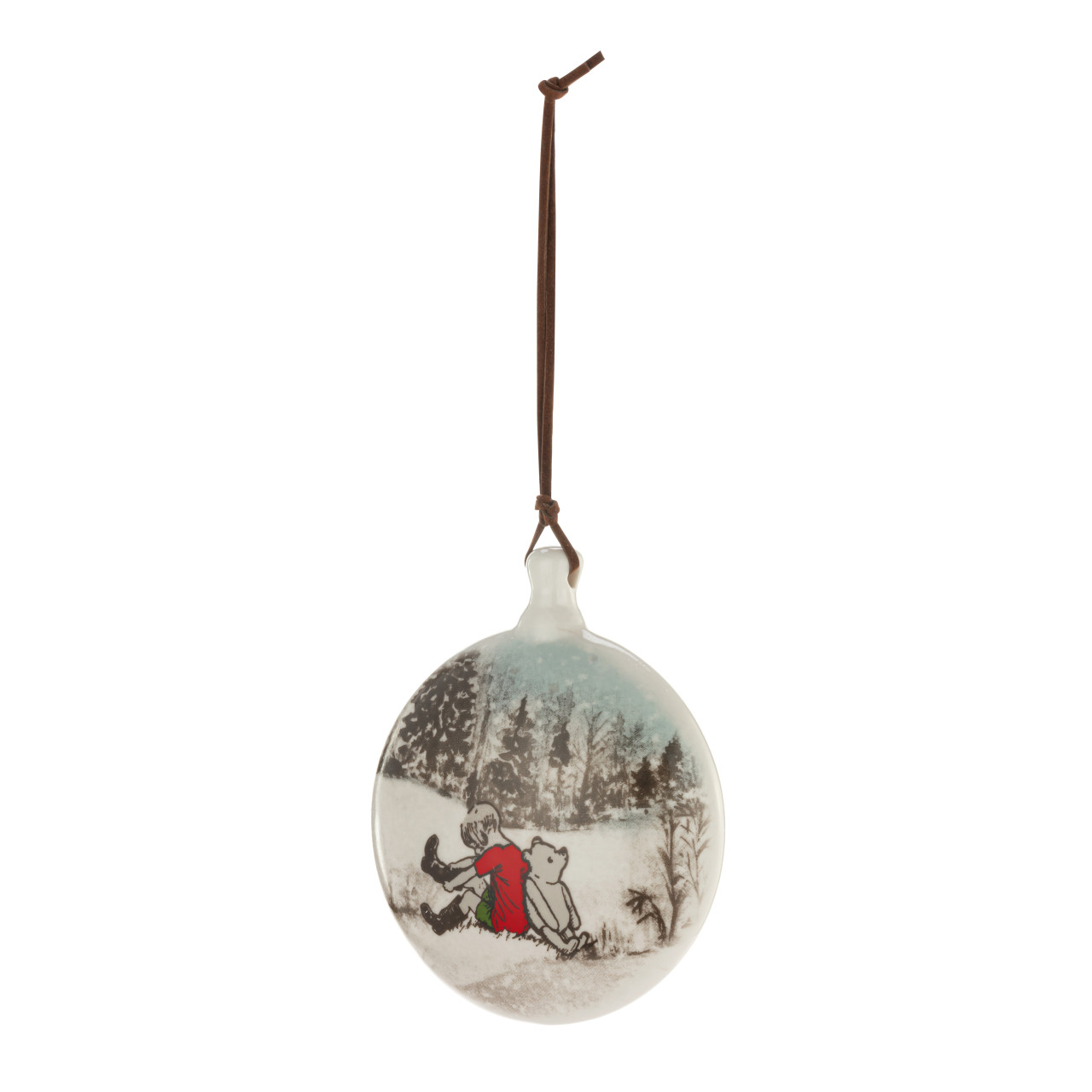 Christopher & Pooh Disc Ornament thumbnail