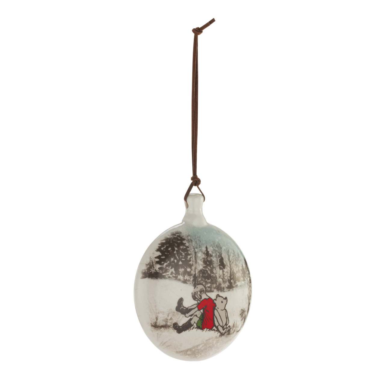 Christopher & Pooh Disc Ornament thumbnail