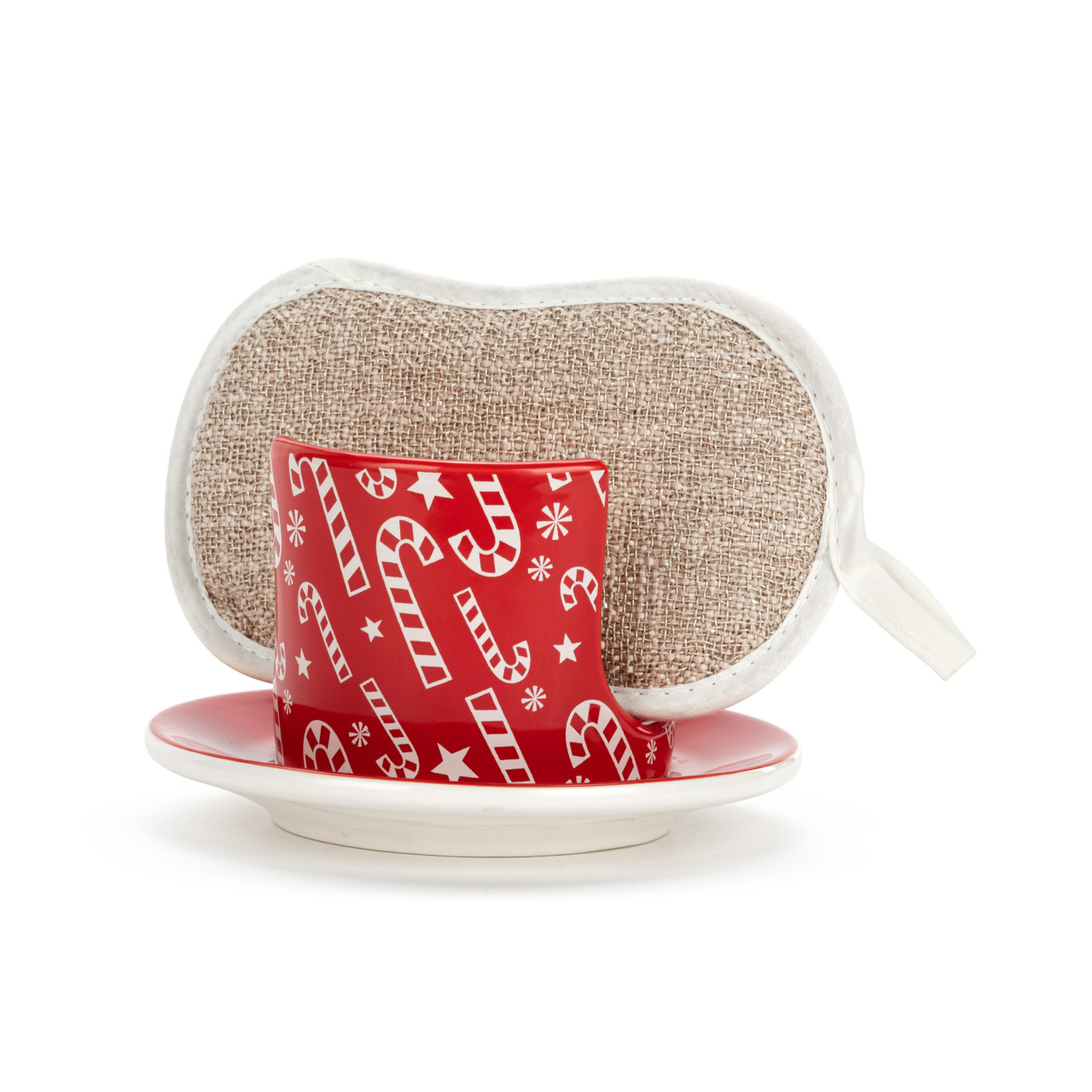 Candy Canes Soap Dish with Sponge thumbnail