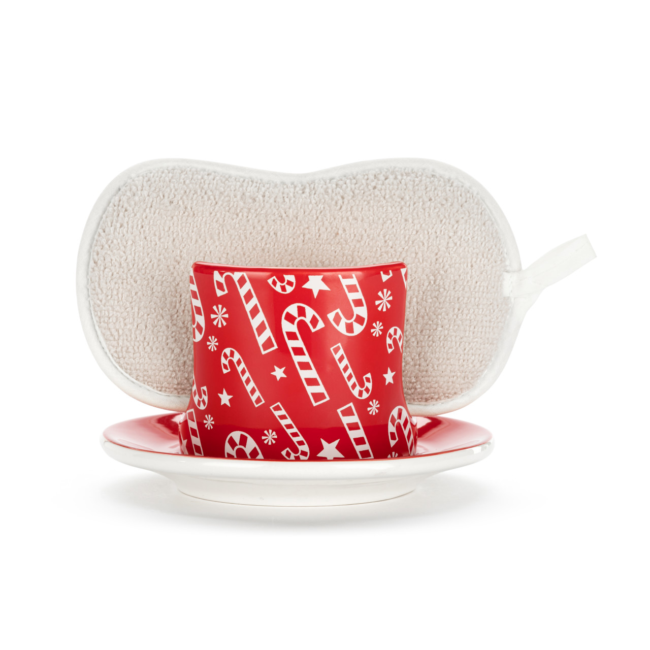 Candy Canes Soap Dish with Sponge thumbnail