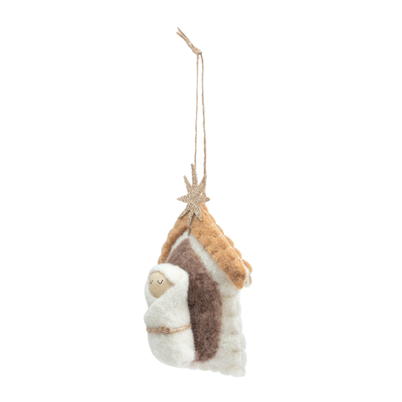 Felted Baby Jesus Ornament thumbnail