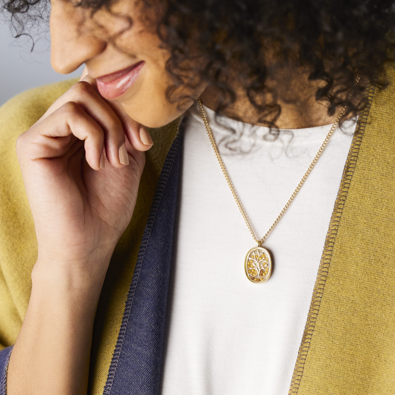 Mustard Seed Necklace - Gold thumbnail
