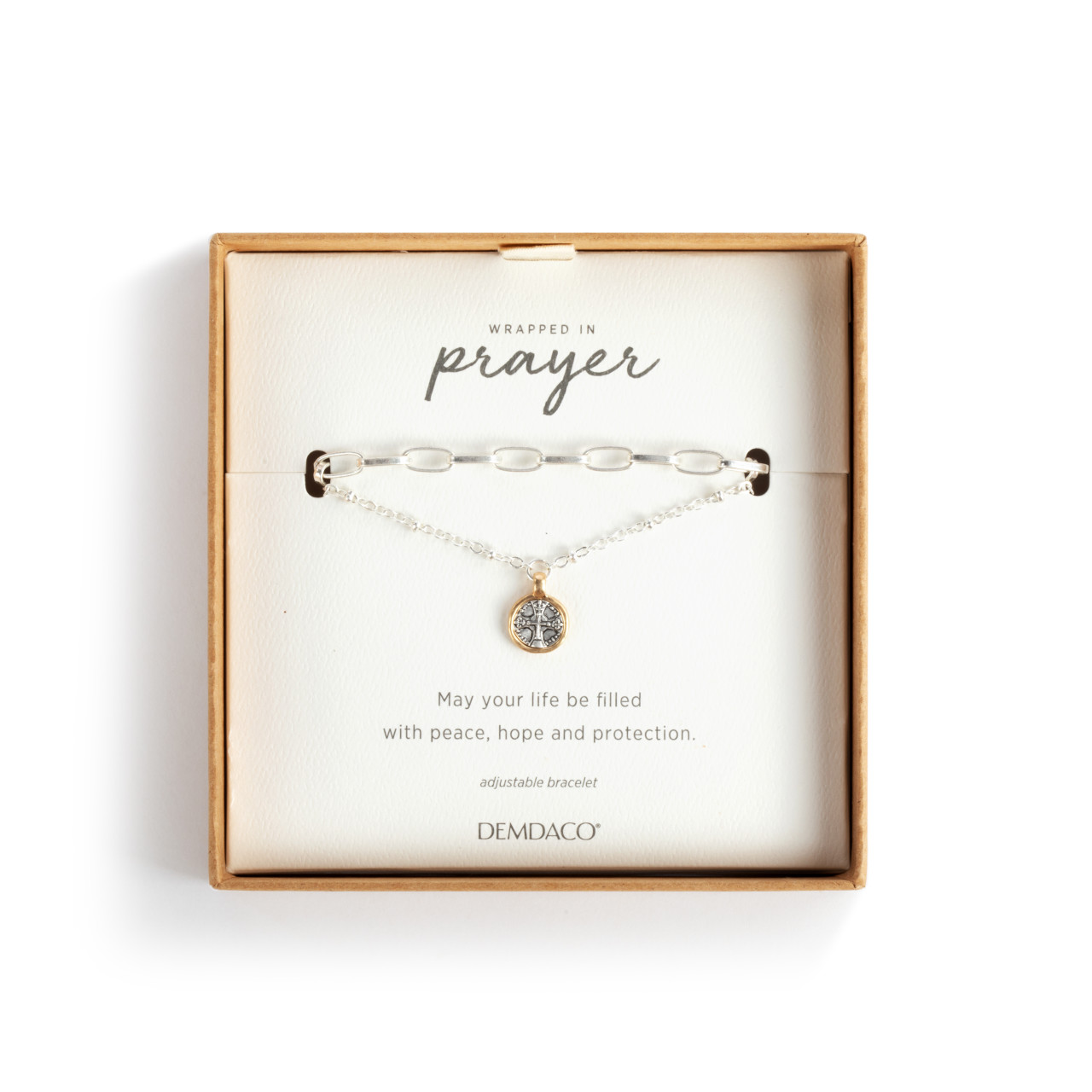 Wrapped in Prayer Layer Bracelet - Silver thumbnail