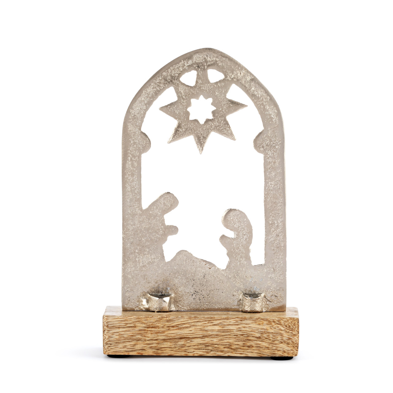Metal and Wood Small Nativity Scene thumbnail