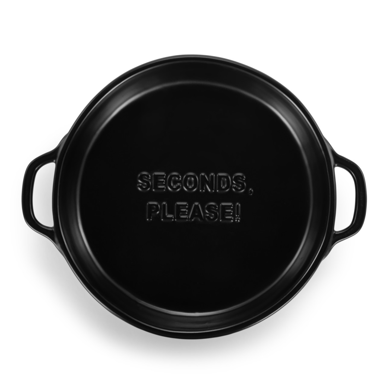 Black Gather 'Round Pie Dish thumbnail