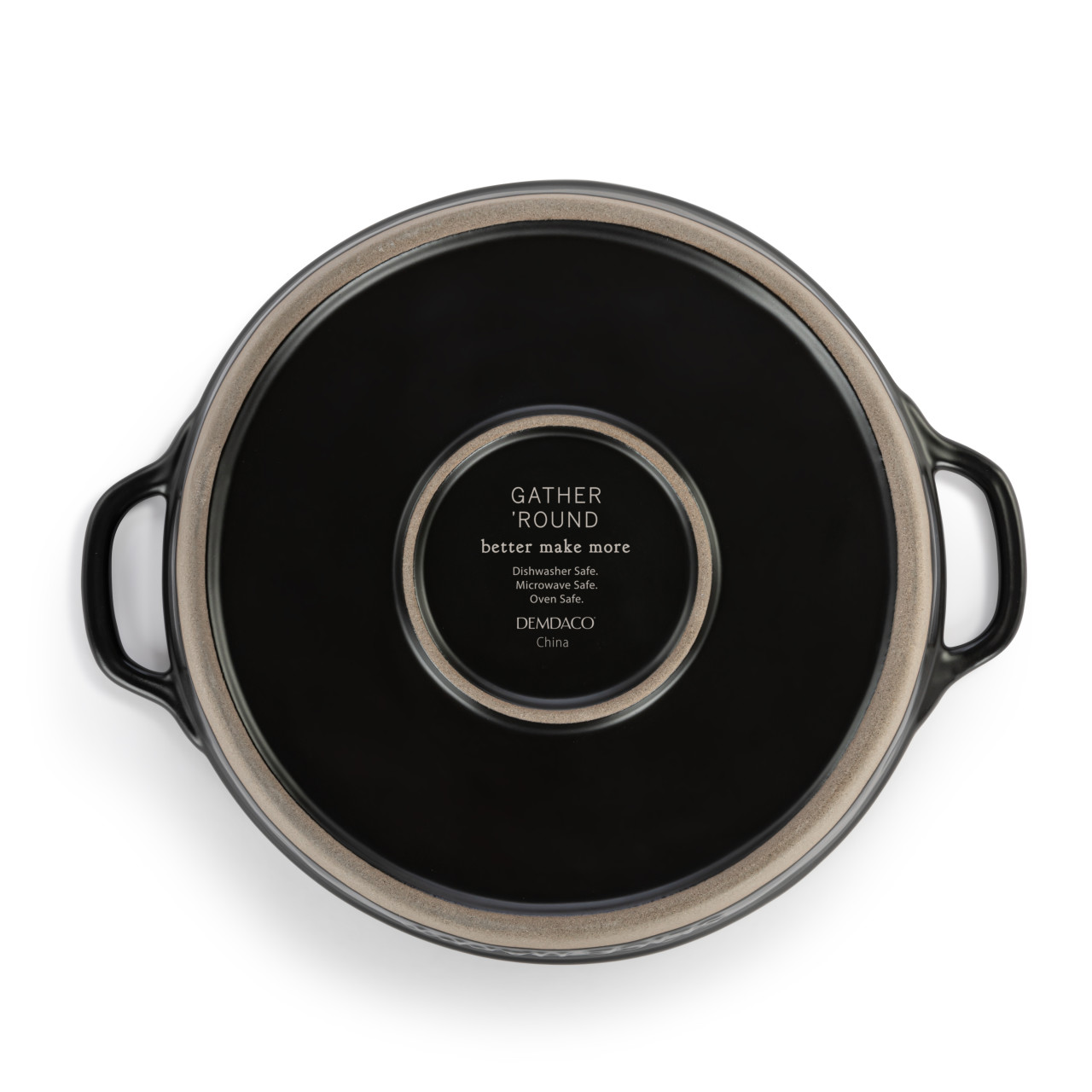 Black Gather 'Round Pie Dish thumbnail