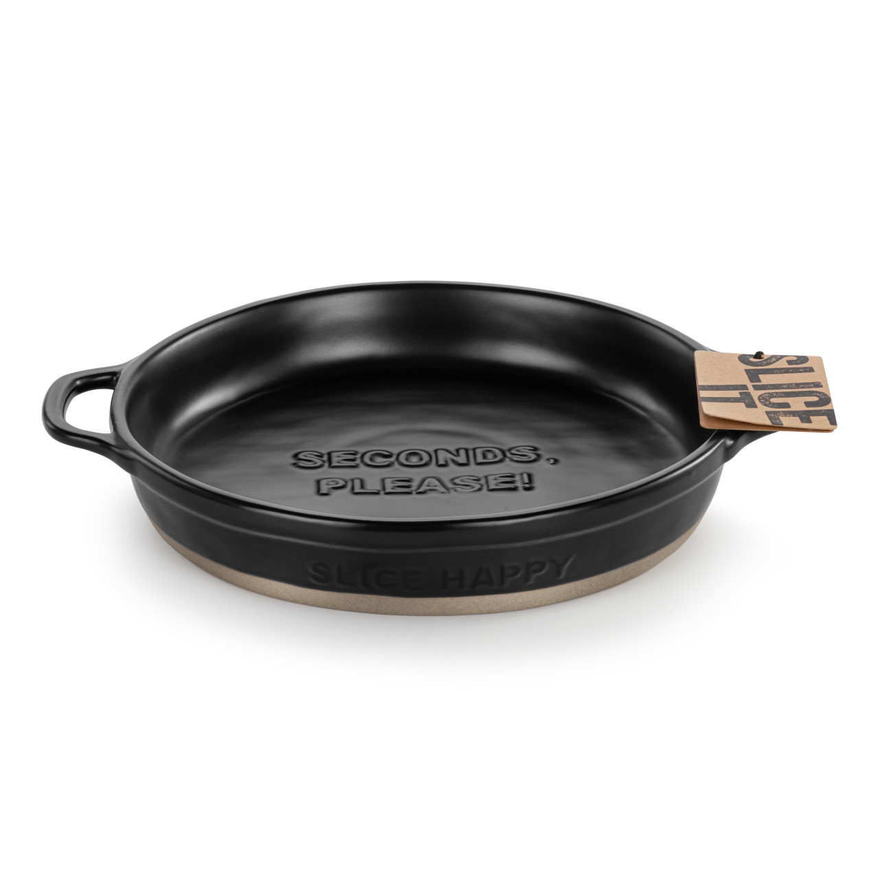 Black Gather 'Round Pie Dish thumbnail