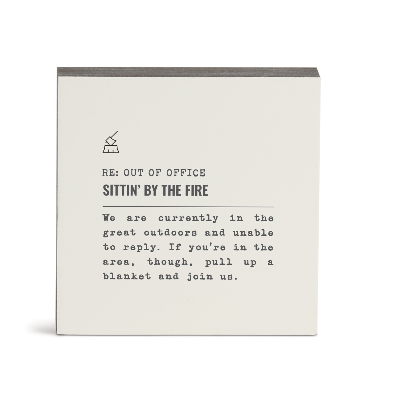 By the Fire Outdoors Wall Art - 6"sq. thumbnail