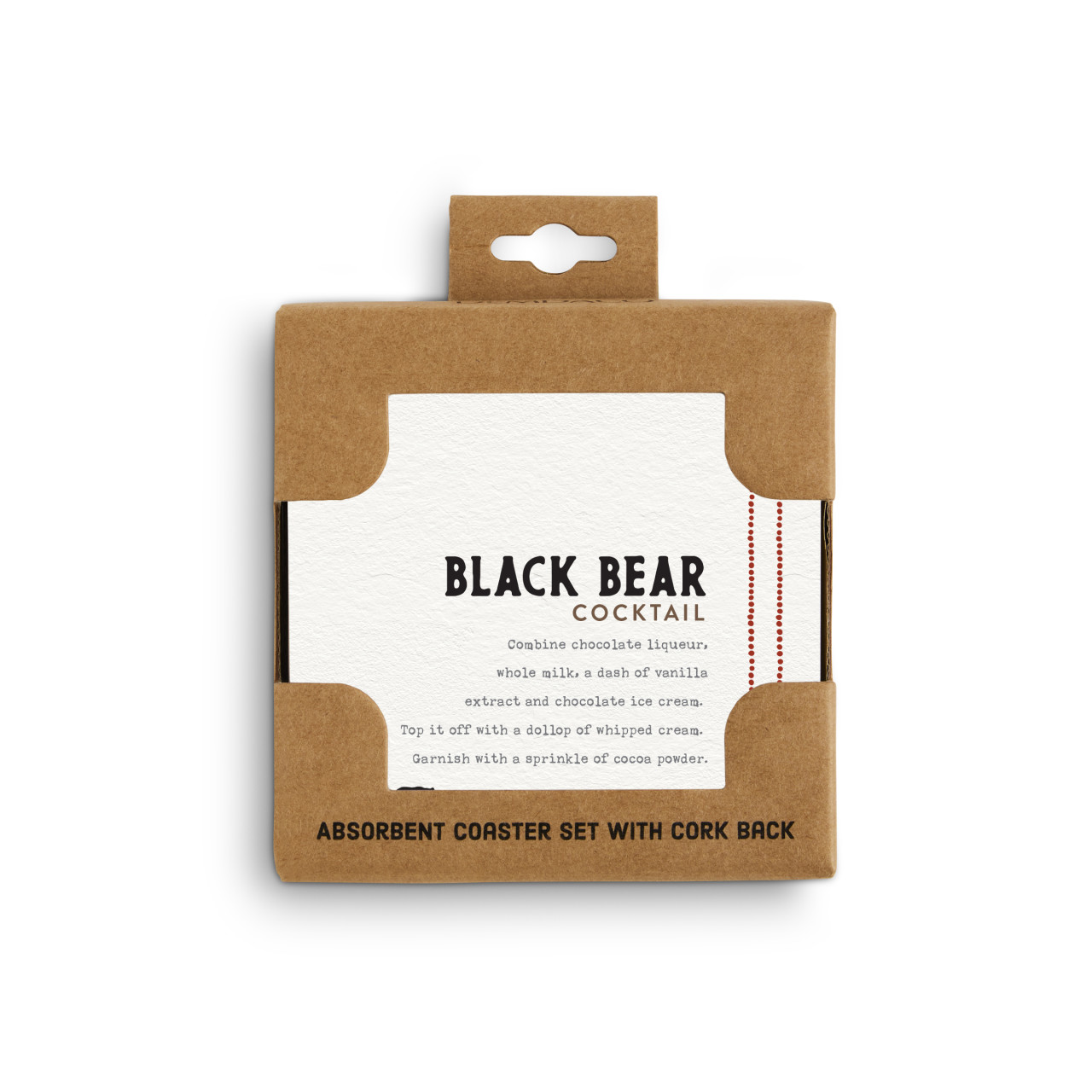 Recipes Black Bear Coasters - Set of 4 thumbnail