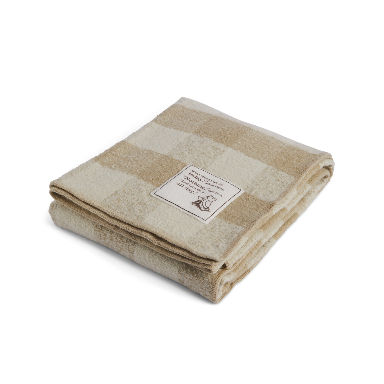 Nothing All Day Tan Plaid Blanket thumbnail