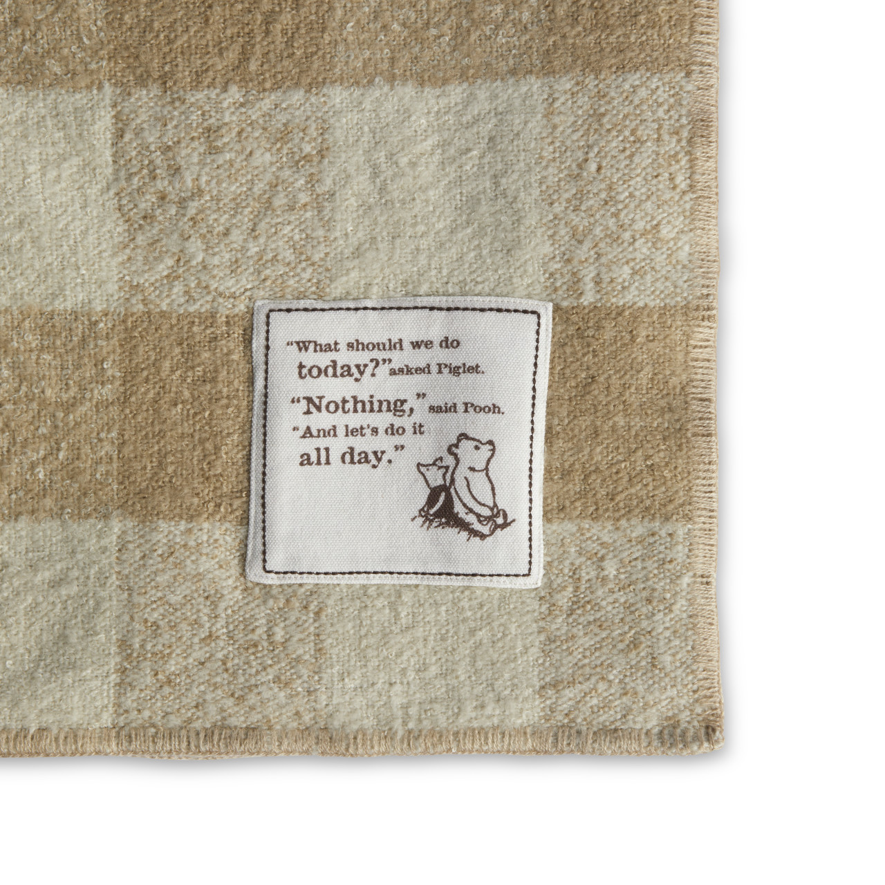 Nothing All Day Tan Plaid Blanket thumbnail