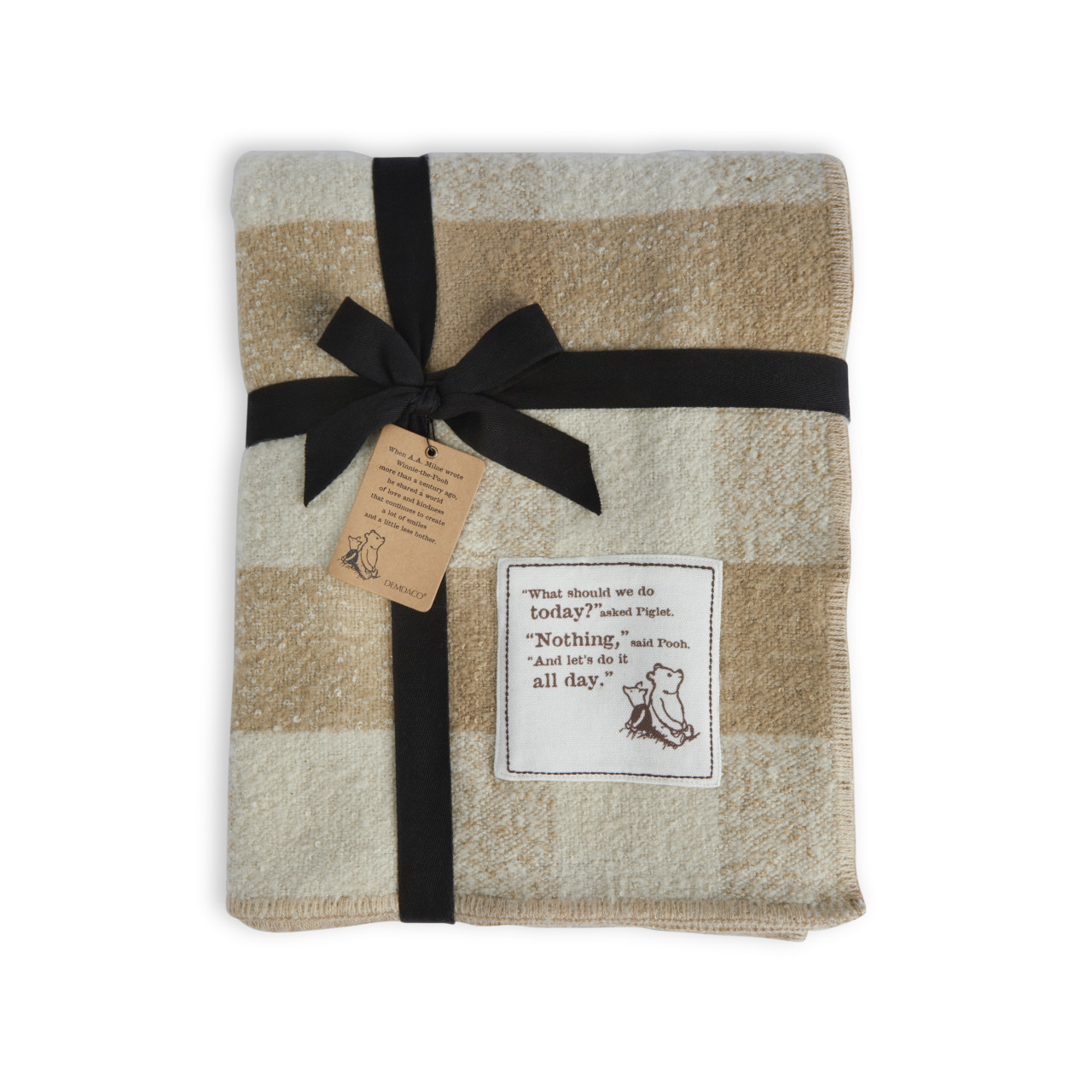 Nothing All Day Tan Plaid Blanket thumbnail