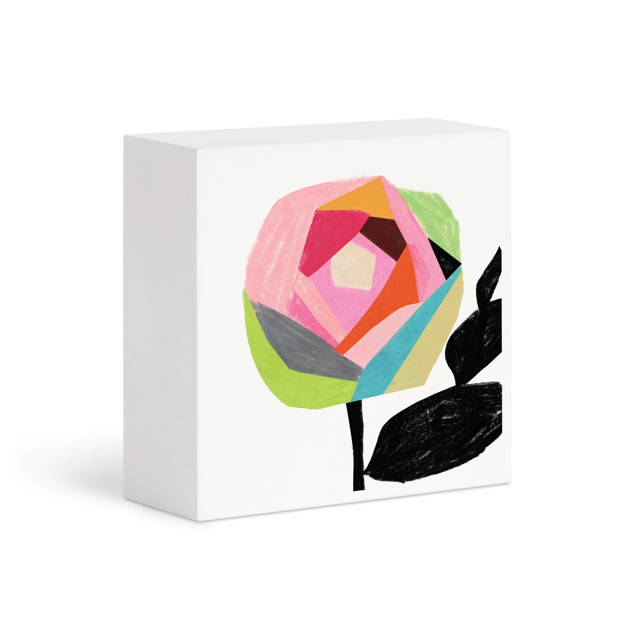 Abstract Rose Wall Art - 4"sq thumbnail