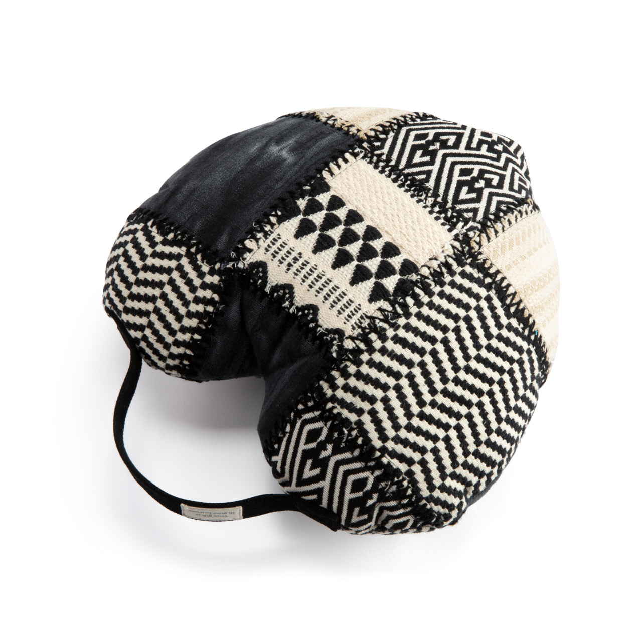 Your Journey Black and Cream Pillow thumbnail