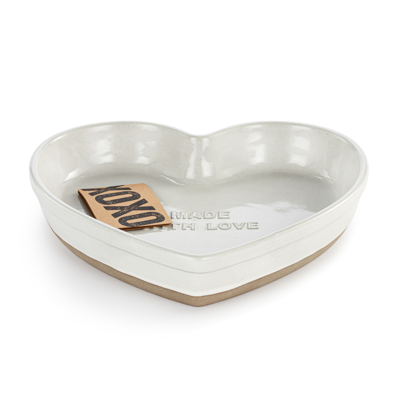 White Gather 'Round Heart Pie Dish thumbnail