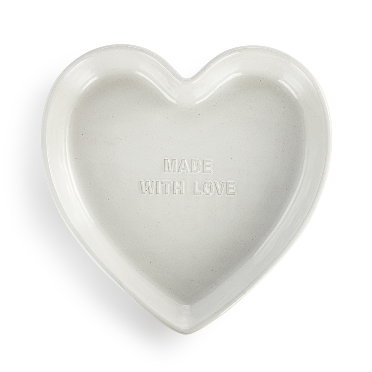White Gather 'Round Heart Pie Dish thumbnail