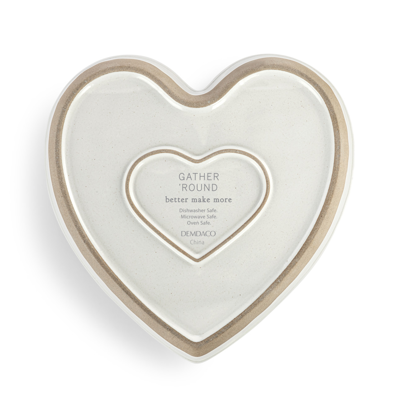 White Gather 'Round Heart Pie Dish thumbnail