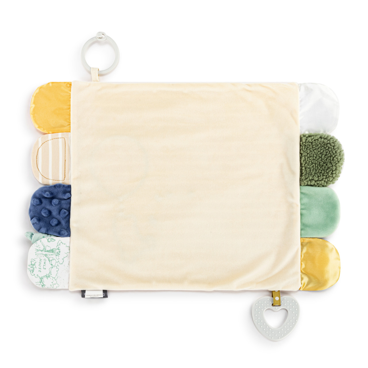 Activity Blankie - Tan and Blue thumbnail