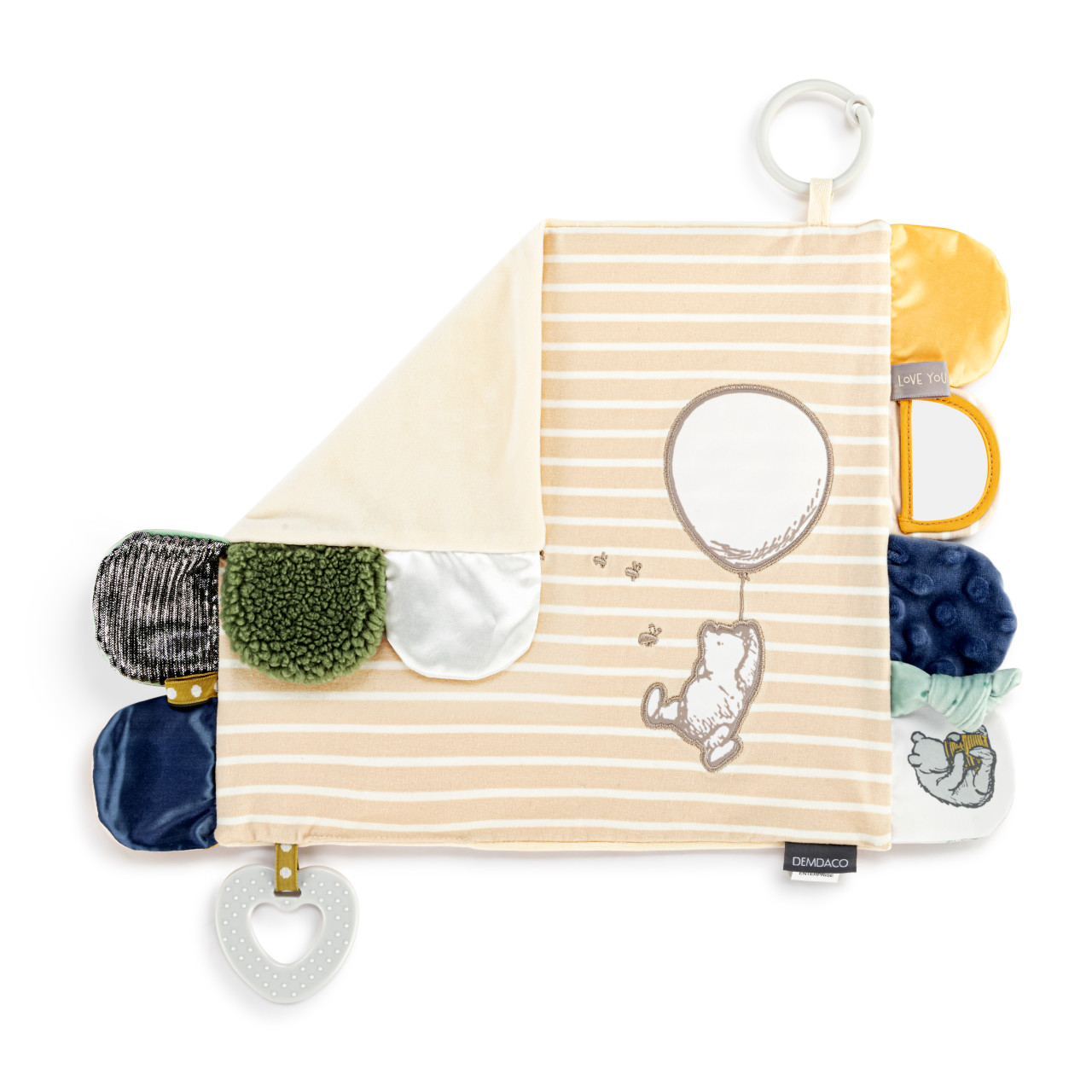 Activity Blankie - Tan and Blue thumbnail